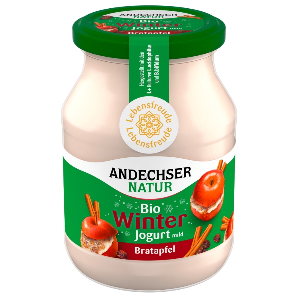 BIO - Iogurte suave Maçã Assada e Canela 3,8%, 500g