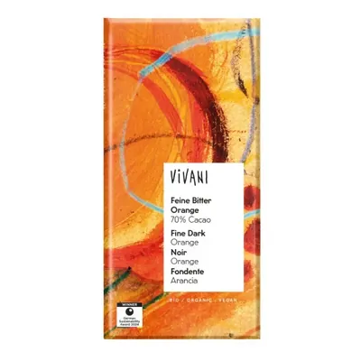 VIVANI - Chocolate BIO - Escuro & Óleo de Laranja, 80g
